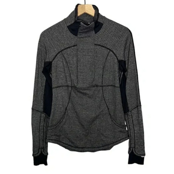 Lululemon Base Runner 1/2 Zip Herringbone Pullover Jacket - Picture 7 of 7